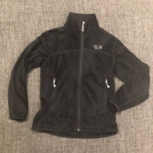 Soft black zip up